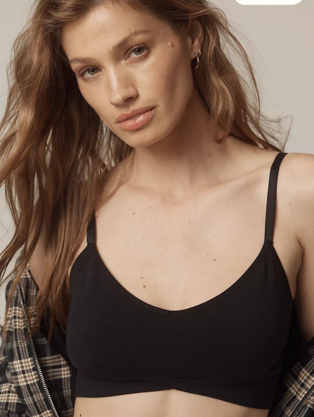 Anthropologie Black Stretch Seamless Bralette (s/m)